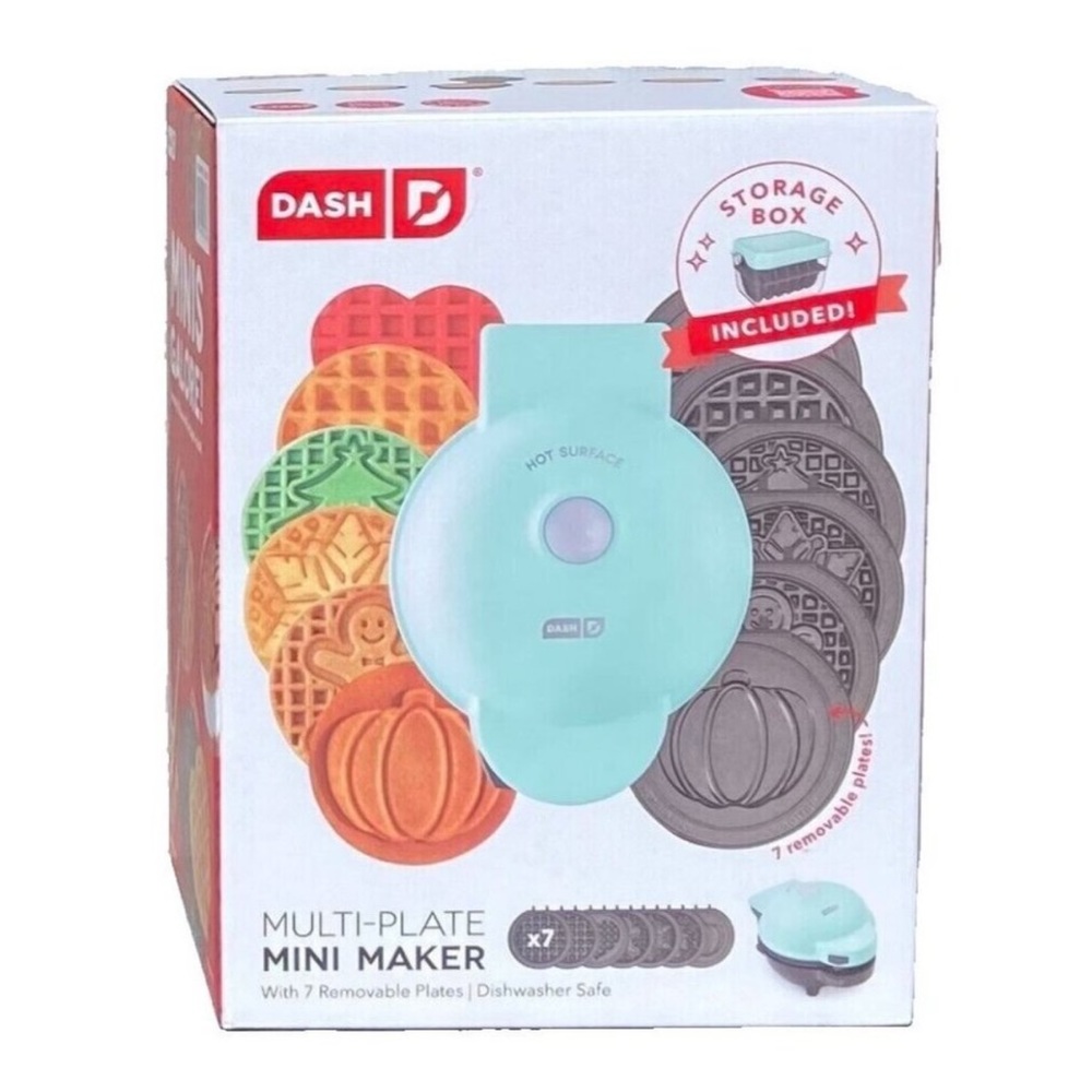 DASH Multi-Plate Mini Waffle Maker with 7 Interchangeable Plates